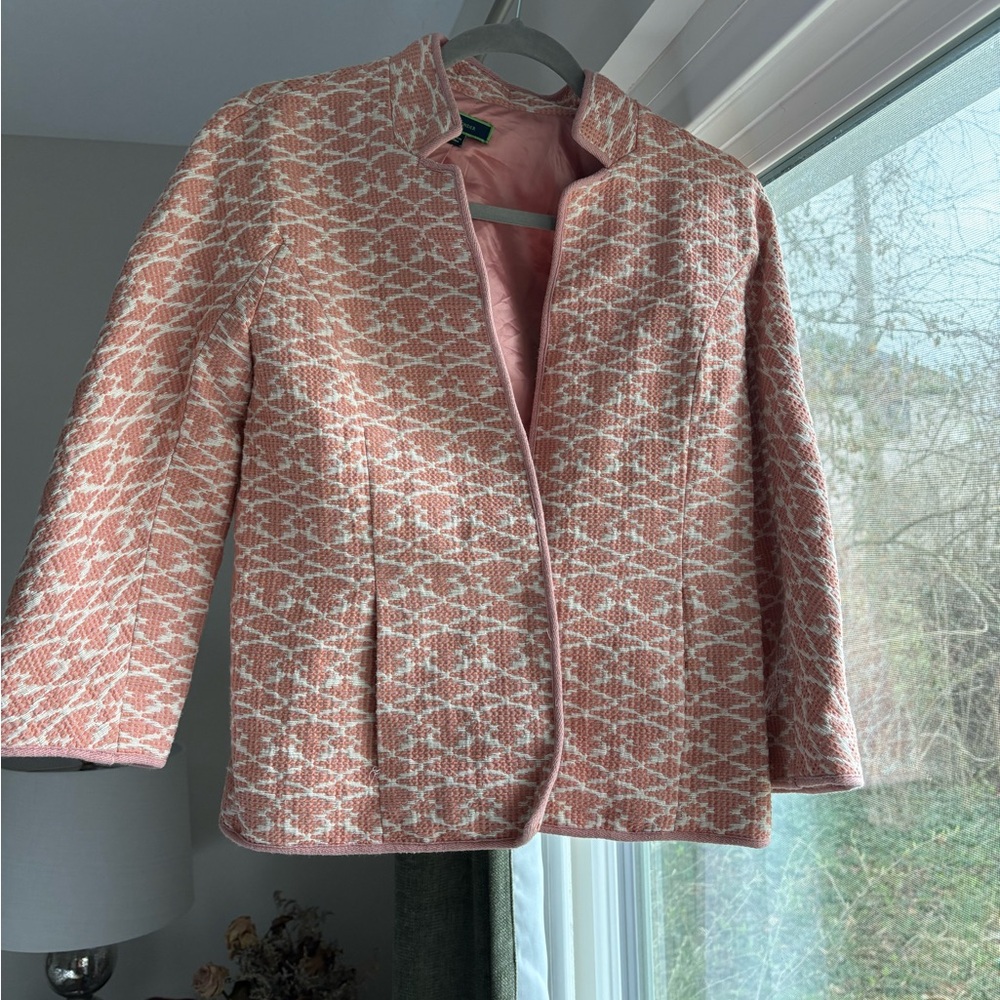 C Wonder Women's Pink Patterned Jacket